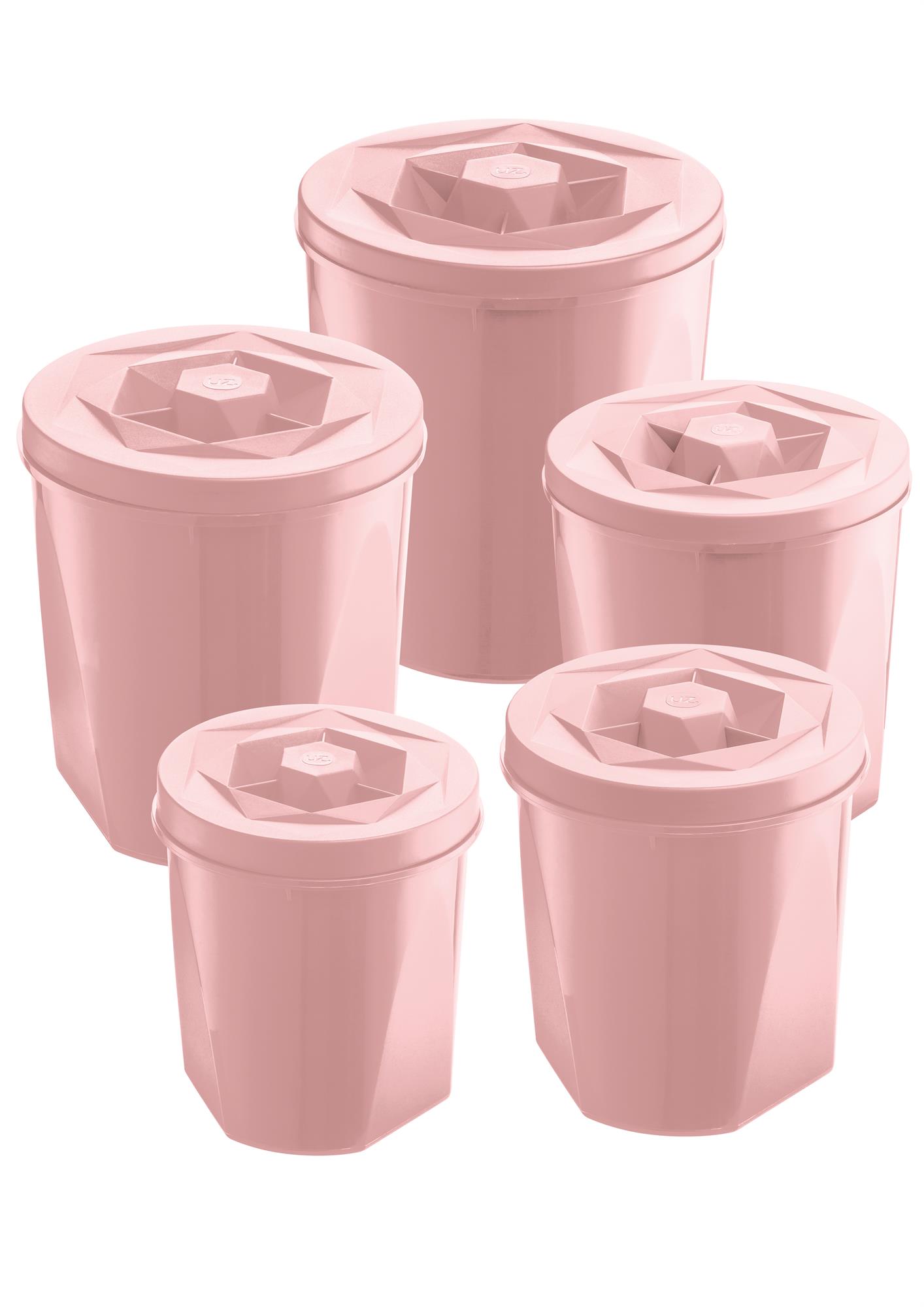 KIT PORTA-MANTIMENTOS COLOR - 5 PEÇAS