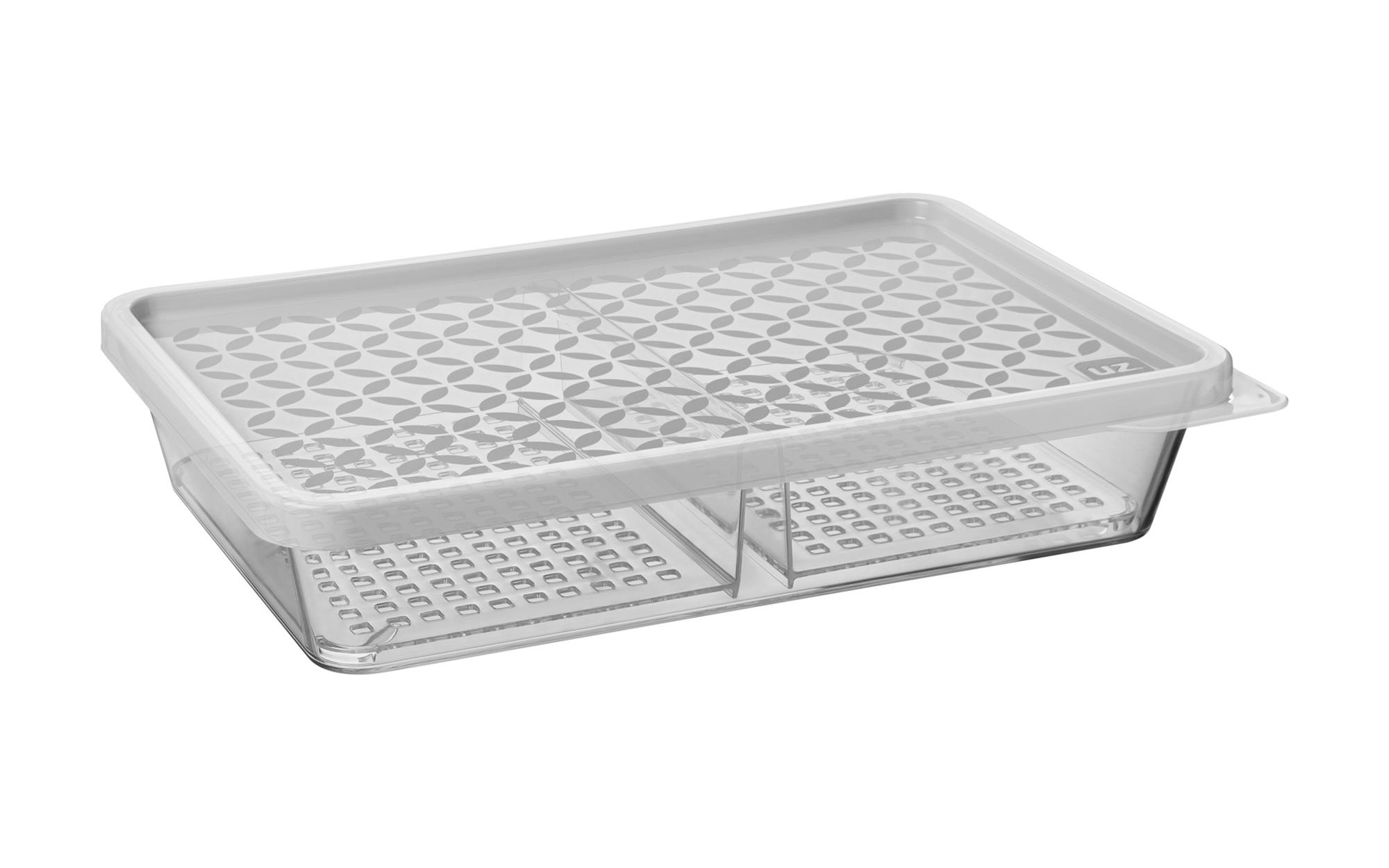 DELI MEAT AND CHEESE CONTAINER WITH REMOVABLE DIVIDER