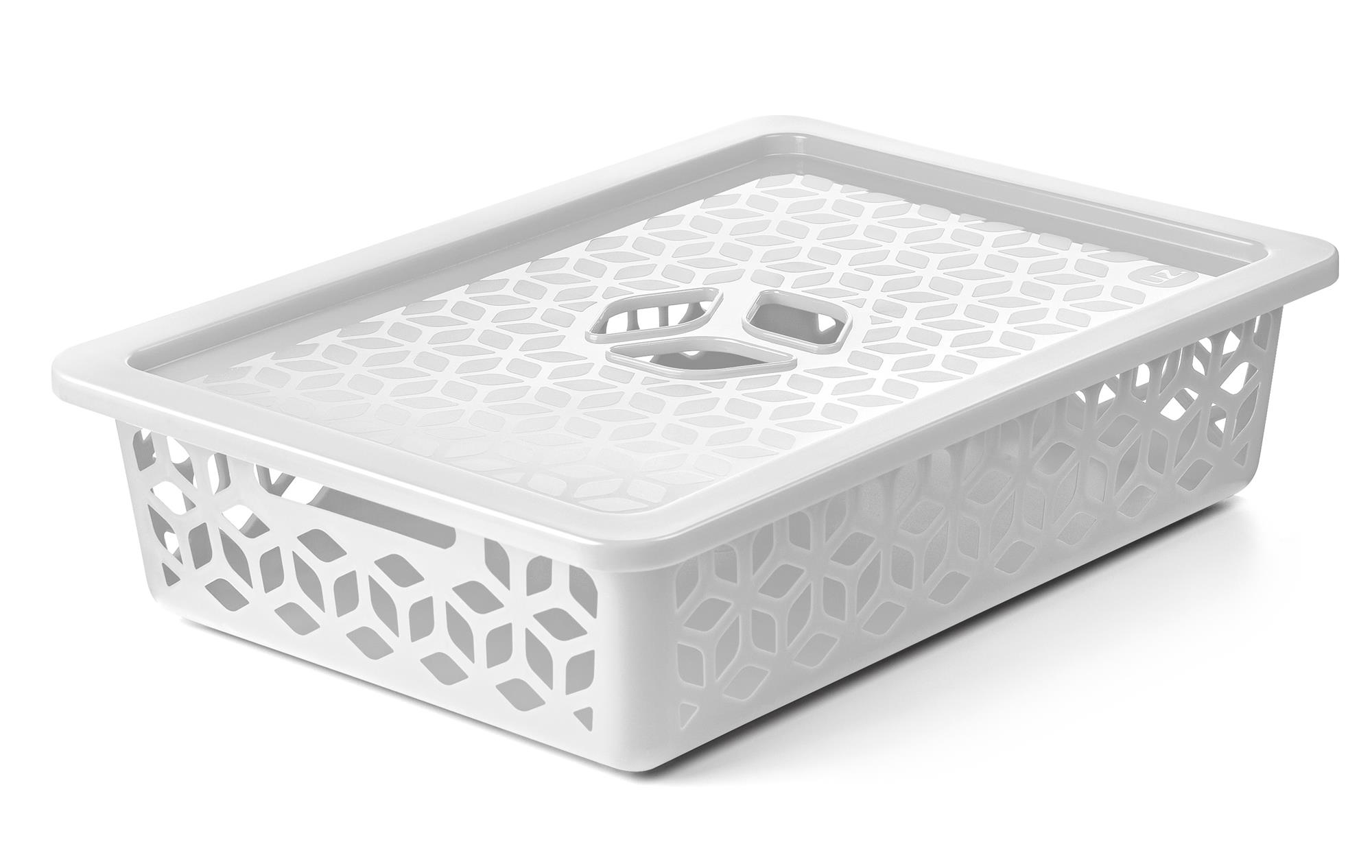 CESTO ORGANIZADOR RASO COM TAMPA 9L