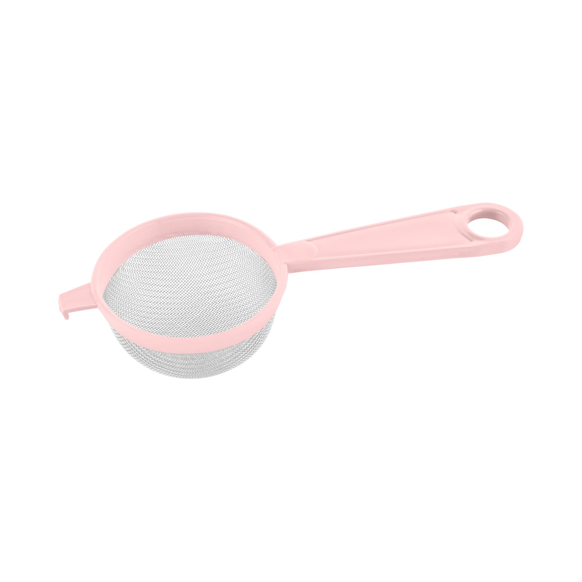 PENEIRA INOX COM CABO PLÁSTICO 8CM