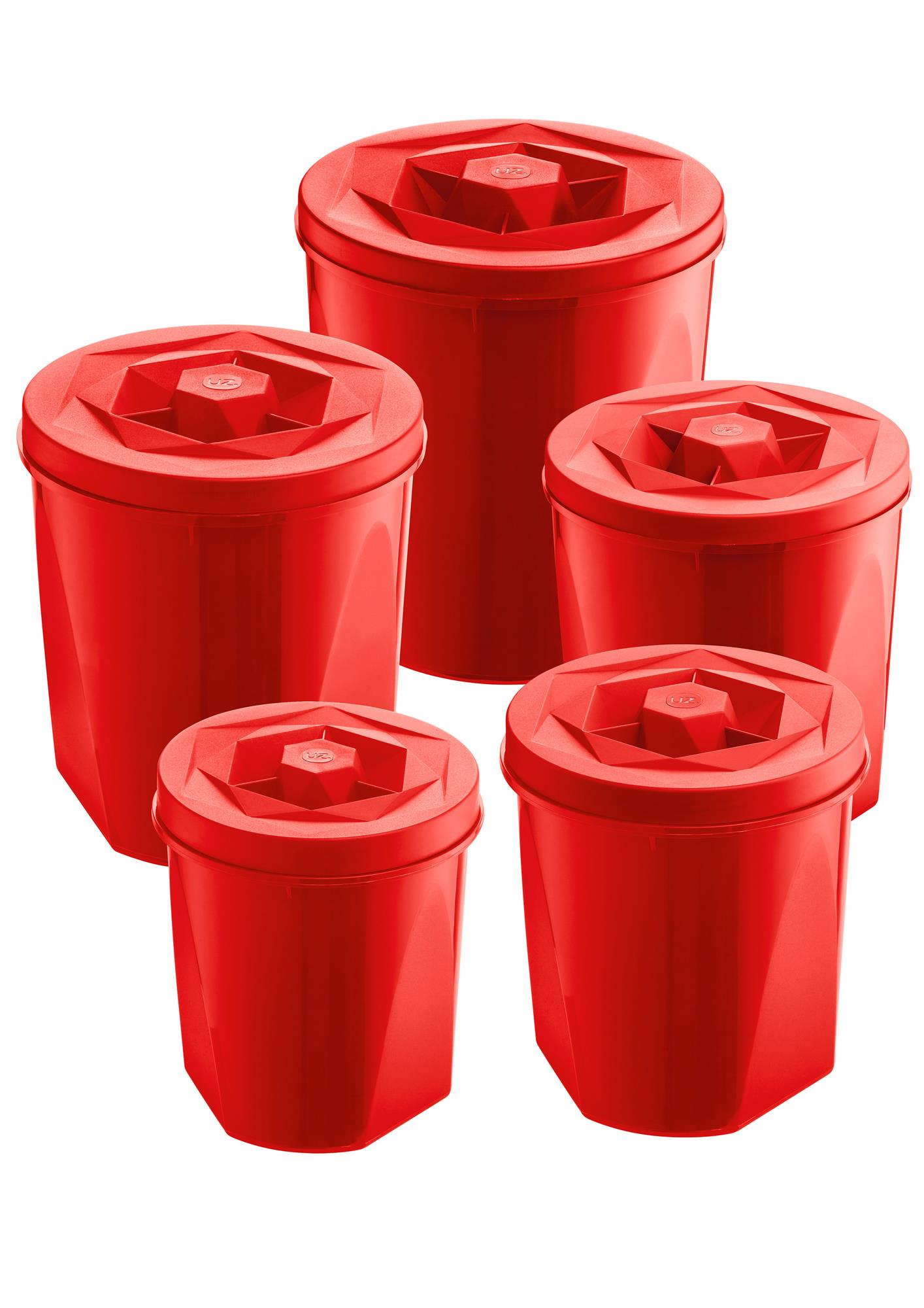 KIT PORTA-MANTIMENTOS COLOR - 5 PEÇAS